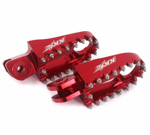 KKE Footpegs For SurronLight Bee X /Segway Foot Pedals Motor Footrests CNC Red - Picture 7 of 7