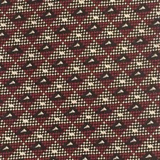 ROBERT TALBOTT BEST OF CLASS RED WHITE TRIANGLE DESIGN MADE IN USA 100% SILK