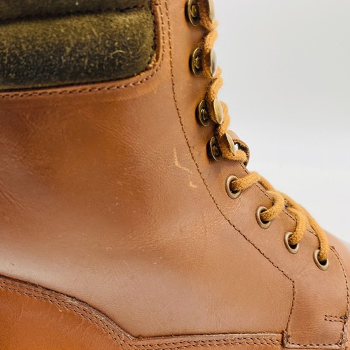 Mc Finlay Men's Brown Leather High Ankle Combat Boots Shoes EUR 40 US 7 UK 6 - Picture 14 of 15