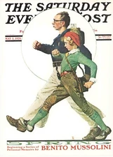 1928 MAY 5 Determined Hikers NORMAN ROCKWELL SATURDAY EVENING POST COVER PRINT