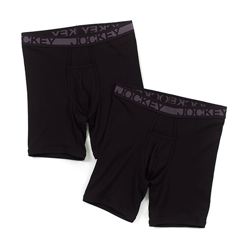 Jockey Pack Midway Classic Fit Boxer Brief Black Men's Size M