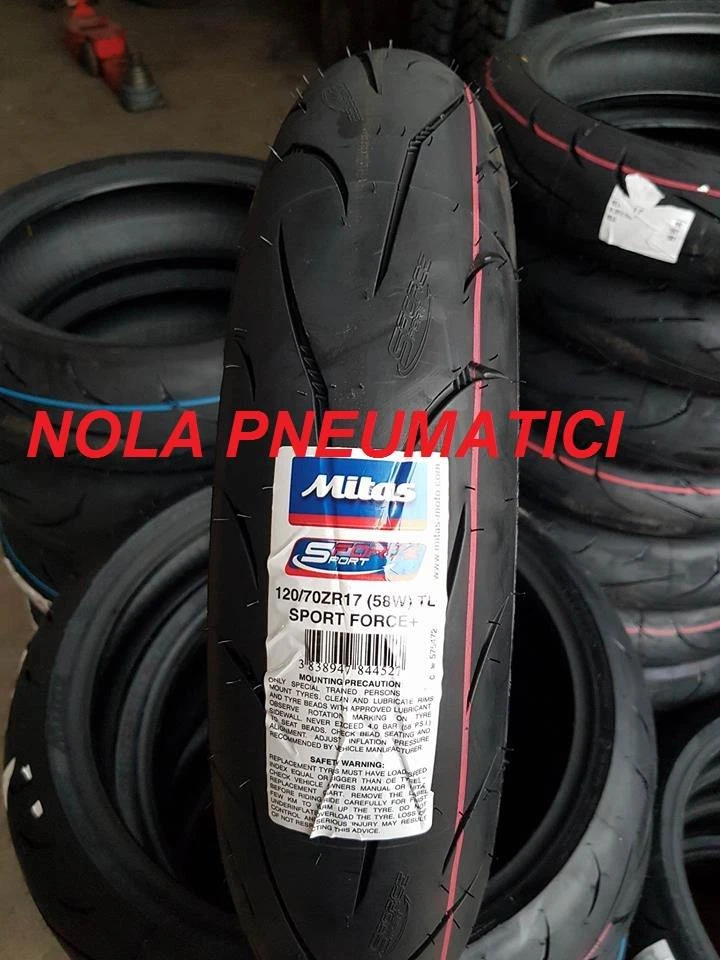 Pneumatico Anteriore 120/70 ZR17 58W MITAS SPORT FORCE+ DOT24/25