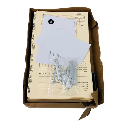 10 Smead Mortgage File Folders 14.75" x 10" Metal Tabs 2/5 Cut Right *Distressed - Picture 5 of 8