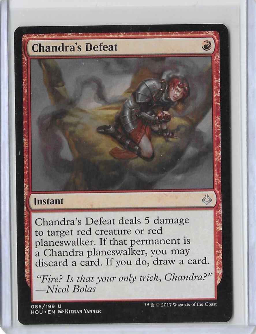 mtg defeat cards MTG Chandra's Defeat Hour of Devastation (HOU) Uncommon Magic #086/199  Unplayed