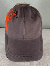 NWT Dri Duck Wildlife Series Elk Hat Cap Adjustable Back Brown Orange New