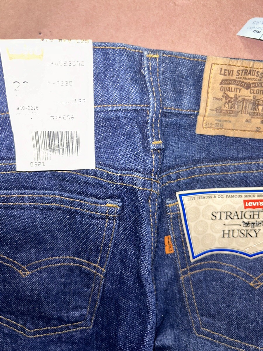 Vintage 1980's Levis 918 Husky Blue Jean, Deadstock NWT, Size 29