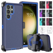 For Samsung Galaxy S23 S22 S21 Plus Ultra S23 FE Hybrid Rugged Rubber Case Cover