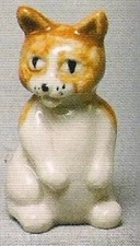 WADE CAT SITTING ,SET 6, 2004 WHIMSIES SET SET C W/ BOX