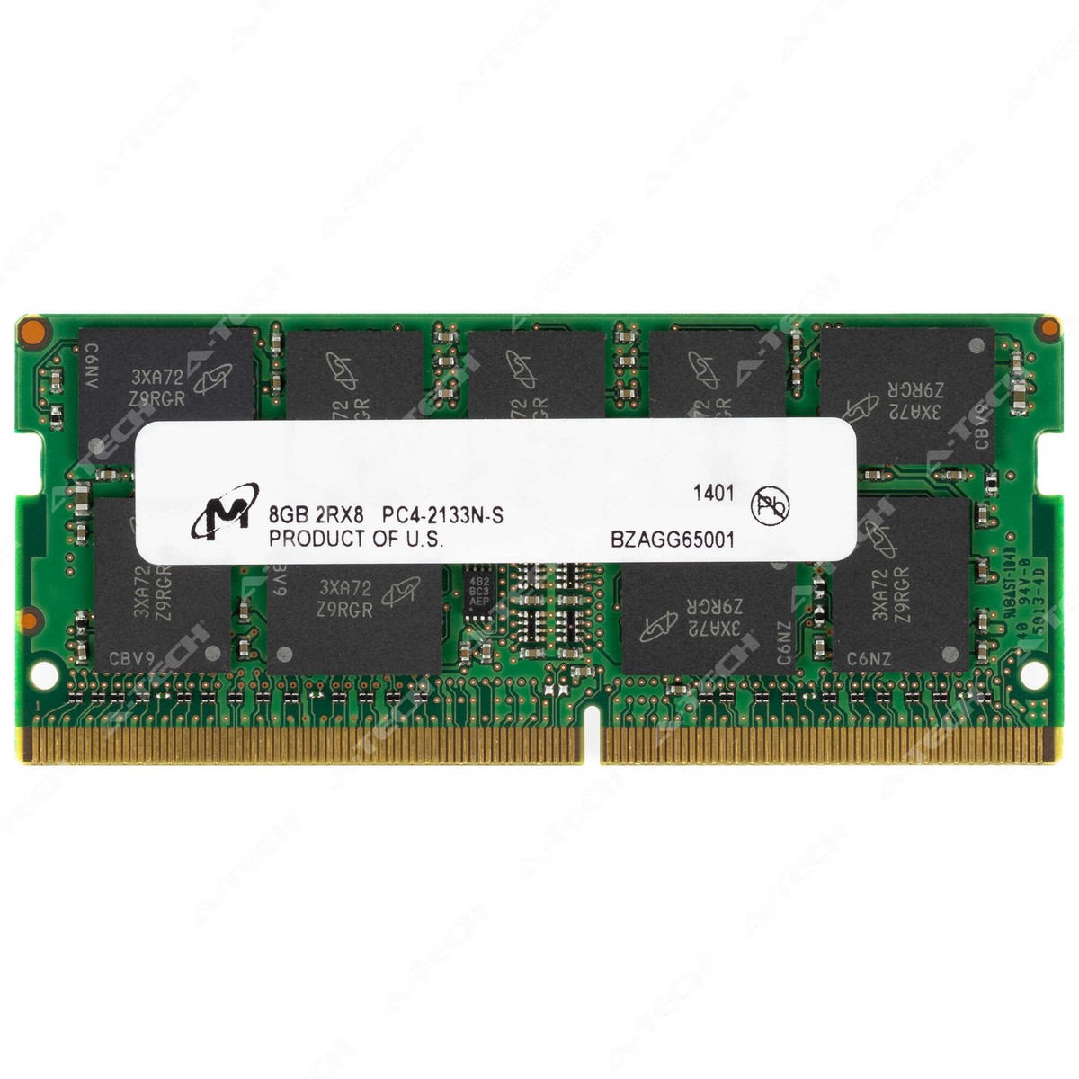 Micron 8GB 2Rx8 PC4-2133P ECC SODIMM DDR4-17000 ECC Unbuffered