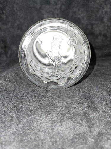 Vintage 1984 PLANTERS PEANUT Jar - Mr Peanut Diamond Cut Glass Jar With Lid - Picture 3 of 7