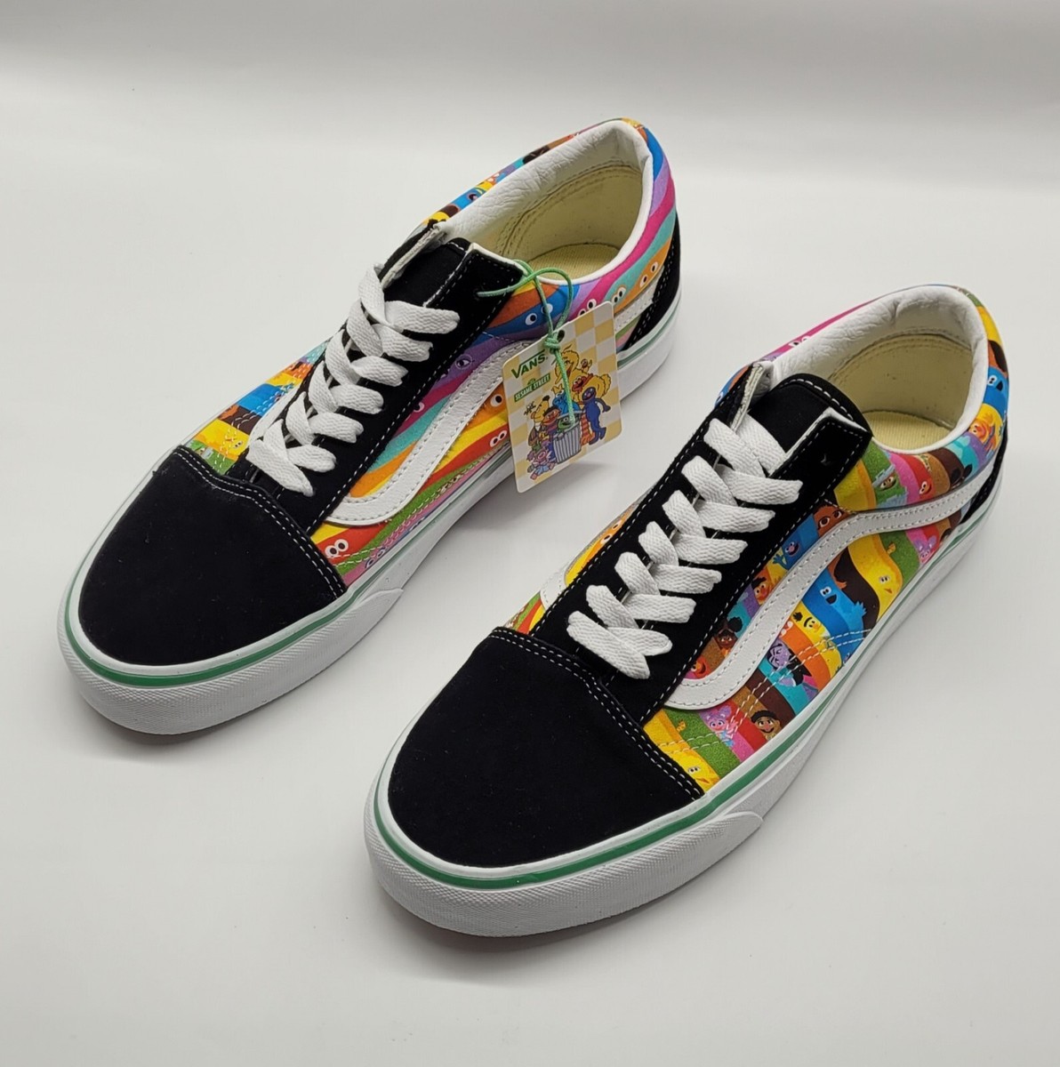 VANS Old Skool x Sesame Street Low Rainbow Stripes Sneakers Men Size 11.5 VANS x Old Skool Sesame Street  main image 4