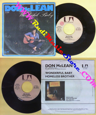 LP 45 7'' DON MCLEAN Wunderbares Baby Obdachloser Bruder 1975 Italien UA keine CD MC DVD*