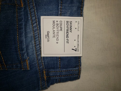 GAP KIDS Girls NEW Size 7 Skinny Boyfriend Fit Jeans - Picture 10 of 10