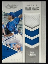 SHUN YAMAGUCHI 2020 Panini Absolute Rookie Materials RC Worn Jersey Relic