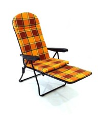 SEDIA SDRAIO IN FERRO POLTRONA ANZIANI SEDIA RELAX SEDIA IMBOTTITA PIEGHEVOLE