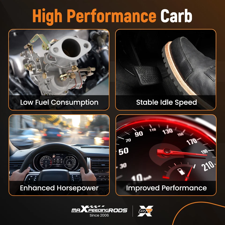 Carburador para Jeep CJ5 Base/Renegade Sport Utility 2 puertas 1966-1975 Foto 4 de 4