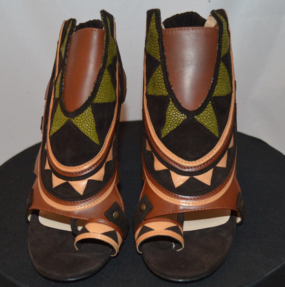 Chrissie Morris | Multi colored flats with back loop