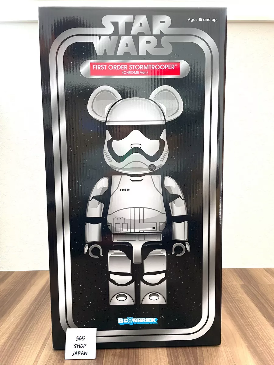 BE@RBRICK STARWARS FIRST ORDER Stormtrooper Chrome 1000% Medicom