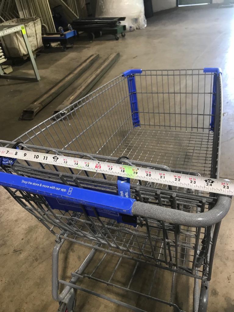 Metal SHOPPING CARTS Lot 8 FULL SIZE Large Baskets Used Grocery Store