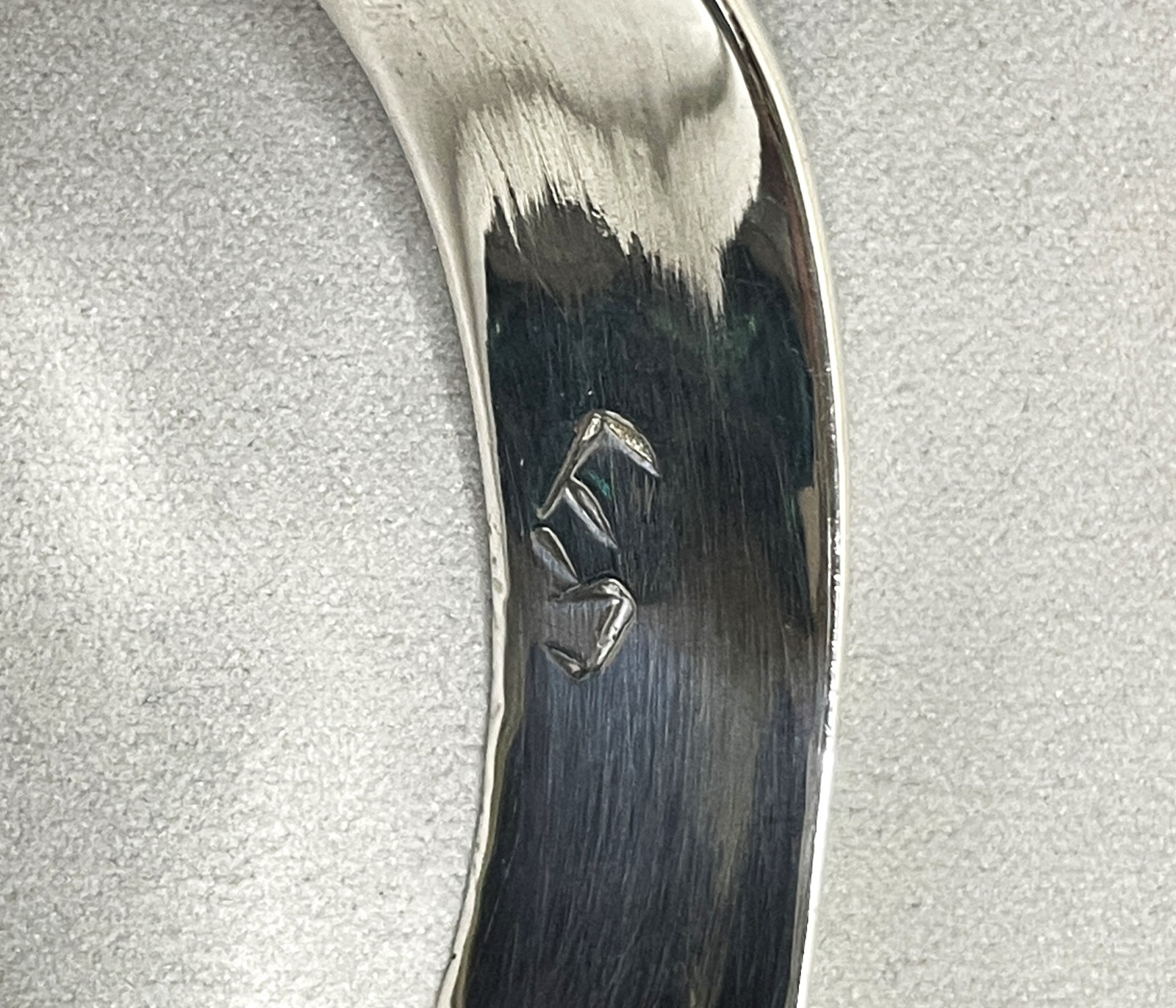 Designer Modern Solid Sterling Silver Signed Bang… - image 4