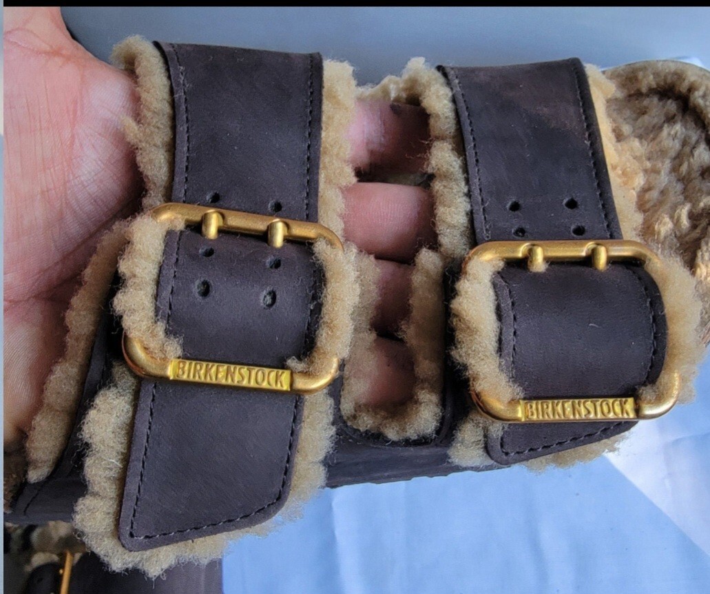 Arizona Bold Shearling Color Espresso Leather cipő elölnézet