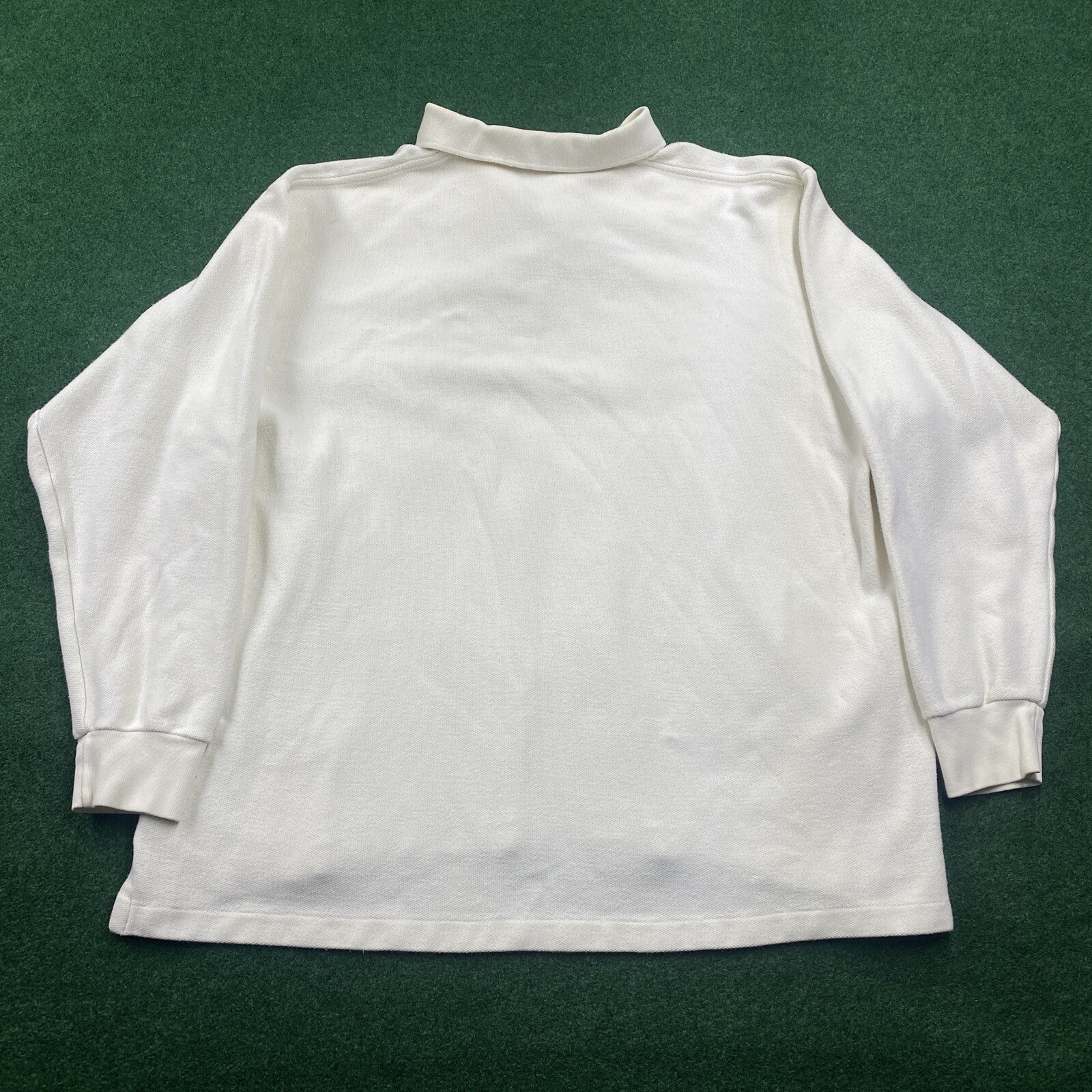 Polo Ralph Lauren vintage maglione uomo XL bianco pony logo manica lunga felpa