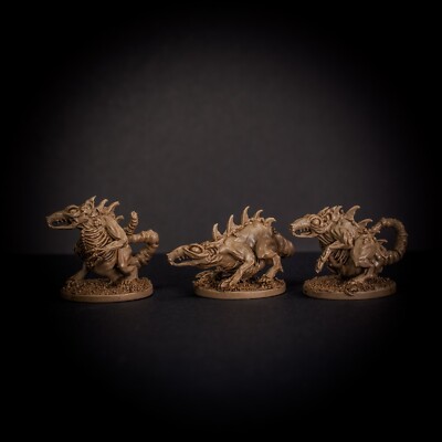 Knucklebones Miniatures Trio of Giant Rats X3 Frostgrave Necropolis28 Pathfinder