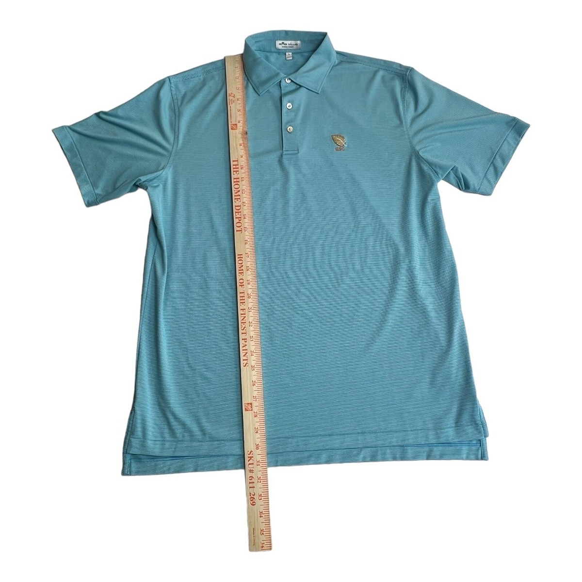 PETER MILLAR Summer Comfort L ターコイズ PETER MILLAR Summer Comfort Stretch Golf Polo Skull ⛳️ L