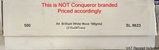 Image of Conqueror A4 Paper 100gsm 500 Sheets (Select your Ream) VAT Invoice