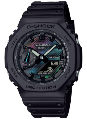 CASIO G-SHOCK GA-2100RW-1AJF Rainbow Brick Wall Analog Digital