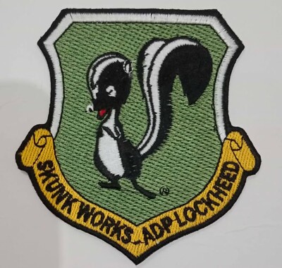 Lockheed Martin  Skunk Works  ADP Green Shield, 4 inch, Sew On/Iron On