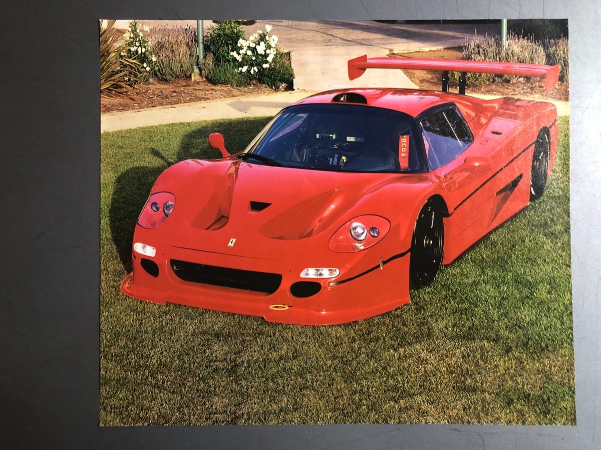 超激レア 特大ポスターフェラーリF50特注フレーム入り Ferrari F50 GTR1 Coupe Print, Picture, Poster - RARE!! Awesome