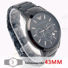 Emporio Armani AR2453 Quarz Klassisch Schwarz Chronograph Edelstahl Herrenuhr