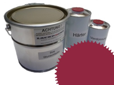5 Liter Set 2K Automotive Paint Ral 4002 Red-Violet Acrylic Shiny Lackpoint Uni