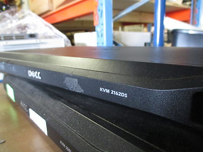 Dell PowerEdge 2162DS 16-Port KVM Server Console PS2 Switch Keyboard Video