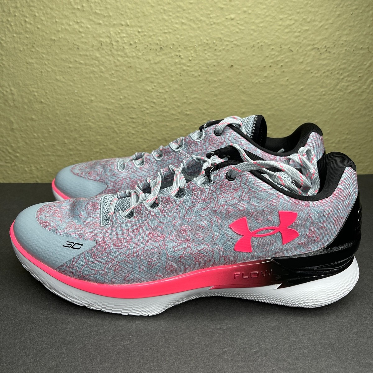 New Under Armour Stephen Curry 1 Low Flotro Size 11 Mothers Day Grey 3026278-401 New Under Armour Stephen Curry 1 Low Flotro Size 11 Mothers  main image 2