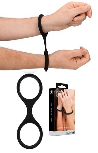 weiche Fetisch Handschellen Silikon schwarz zwingend Bondage Spiele Erotik Slave - Bild 9 von 9