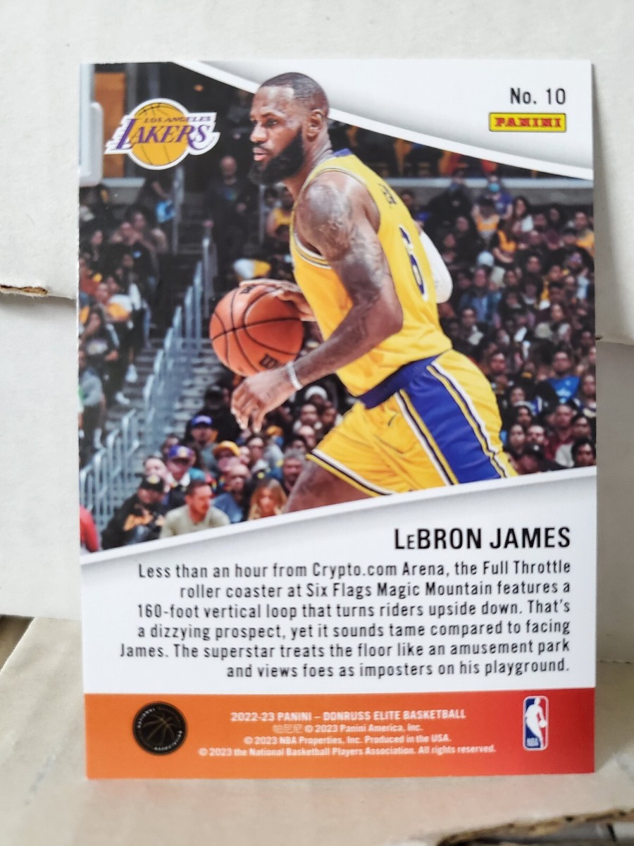 LeBron James 2022-23 Panini Donruss Elite #10 Full Throttle