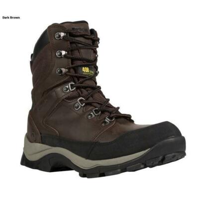 Mens Hunting Boots NORTHSIDE Raptor 400g INSULATED WATERPROOF Dark Brown Leather