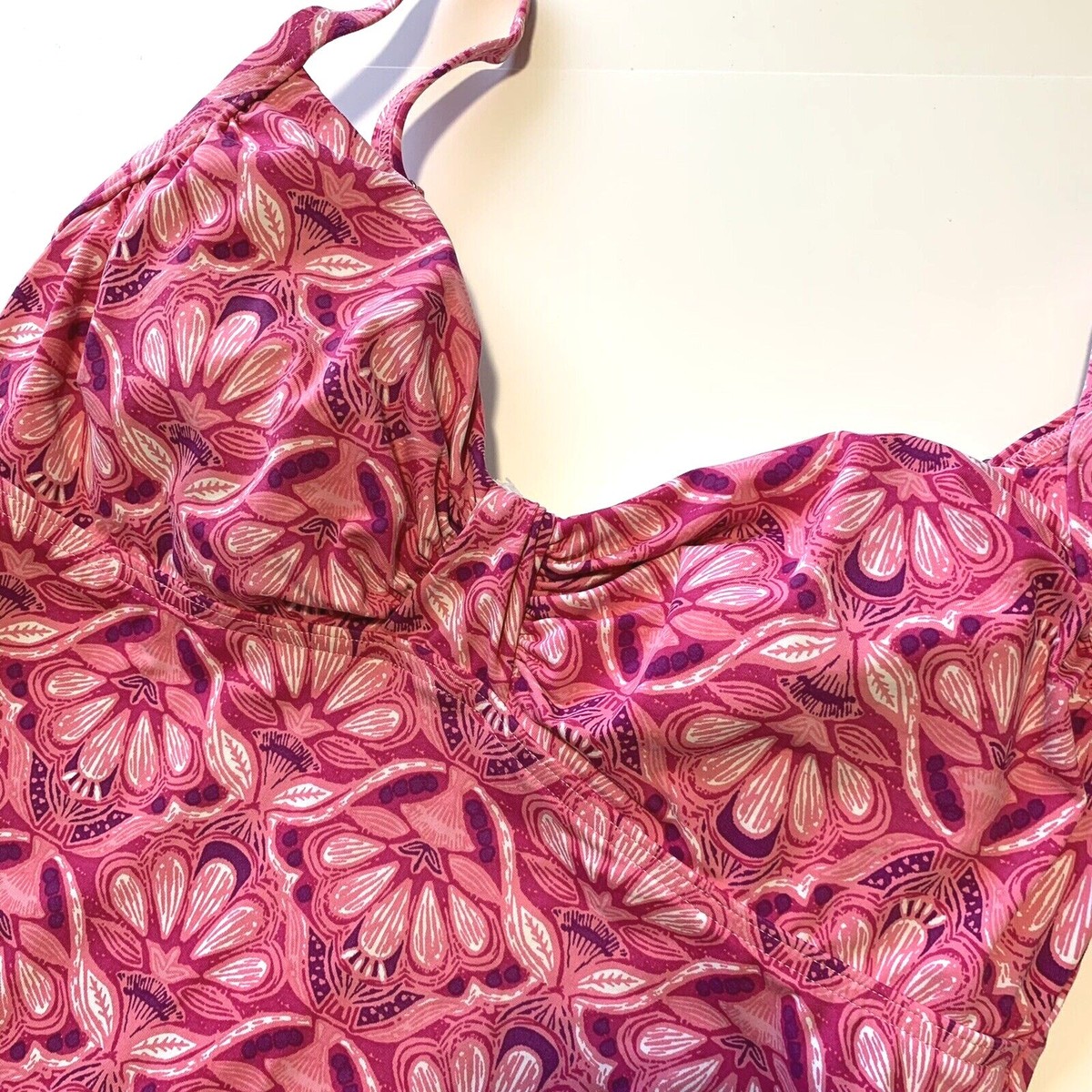 ウェア CLARK37 Women's D-Cup V-Neck Wrap Underwire Tankini Swimsuit Top