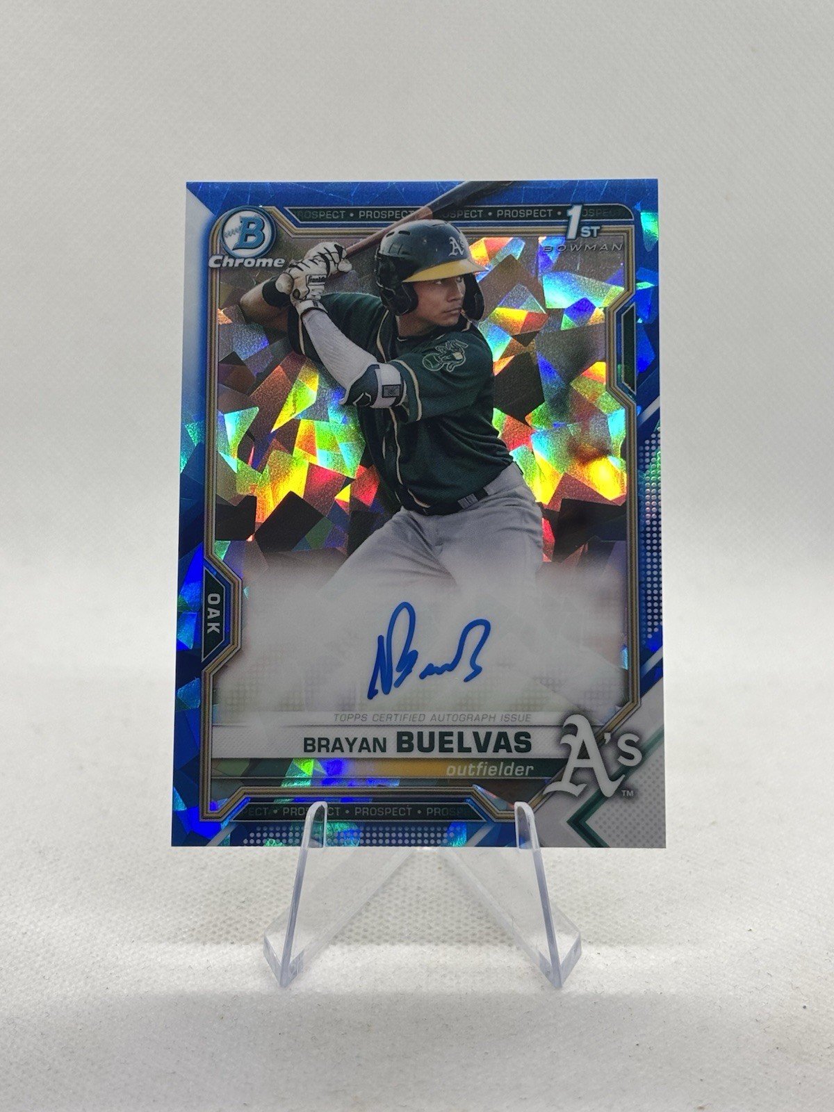 2021 Bowman Sapphire Edition Chrome Prospects Brayan Buelvas #BSPA-BBU Auto