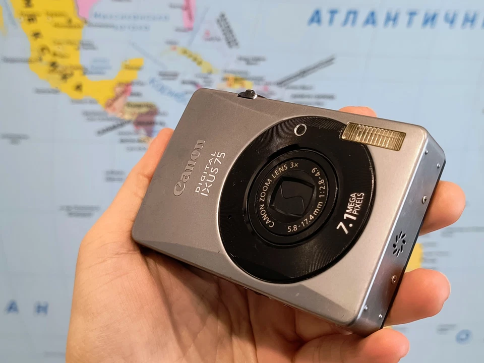 Canon PowerShot ELPH SD750 / IXUS 75 7.1MP Digital Camera Silver - Fullly Work - Image 4 of 4