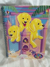Vintage Lisa Frank Sandcastle Puppies Spiral Notebook