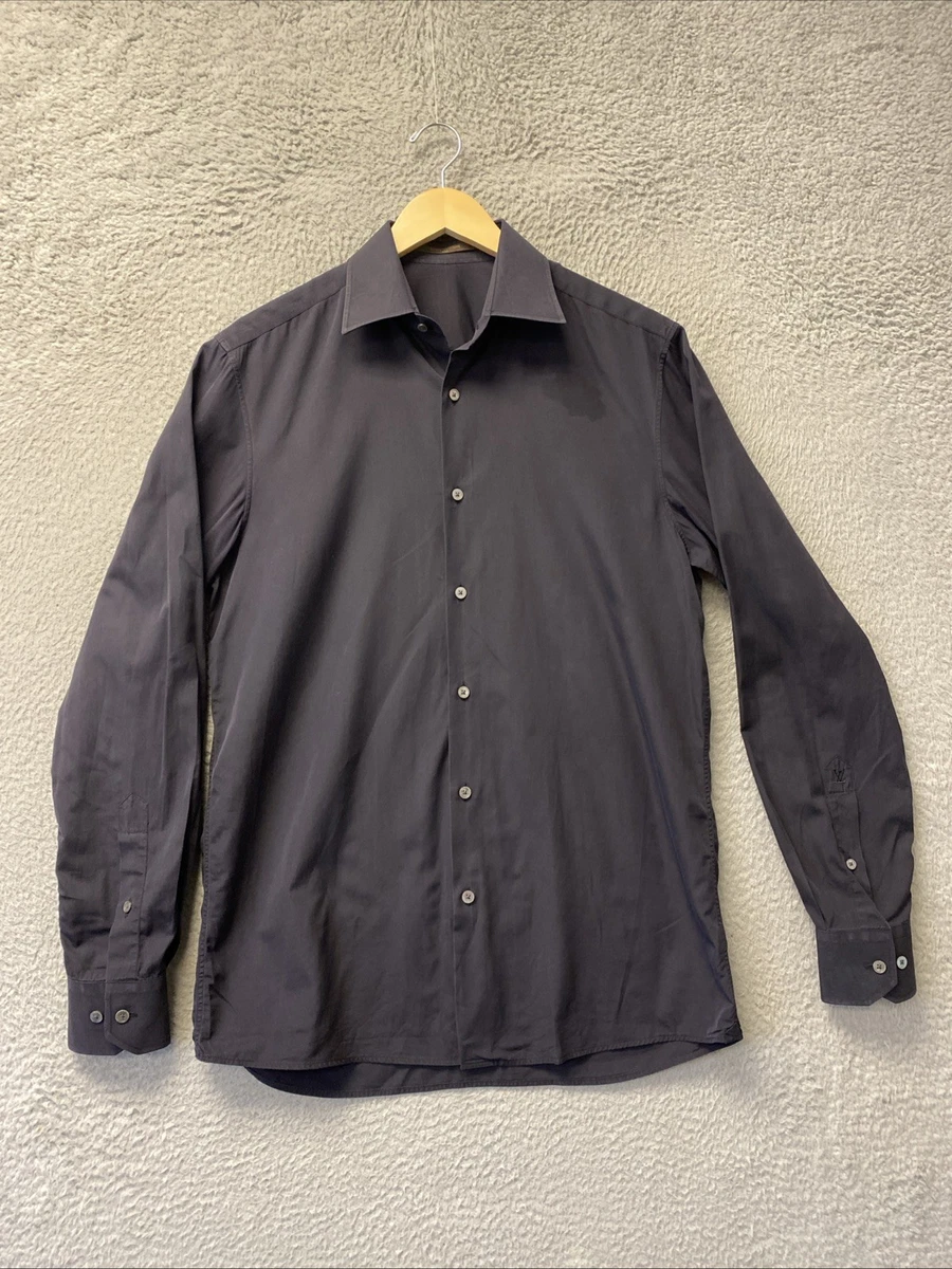 LOUIS VUITTON ダークグレー 長袖シャツ Louis Vuitton Long Sleeve Regular Fit Casual Button-Down Shirts