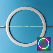 5v Ws2812b Ic Cob Led Halo Ring Angel Eyes Module Light Rgb Circle Addressable