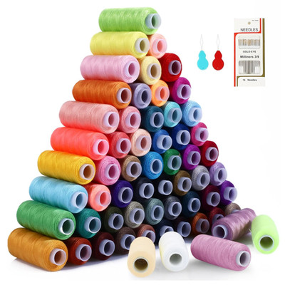 Sewing Thread Set 60 16 Needles 24 Colors Polyester 230m 1