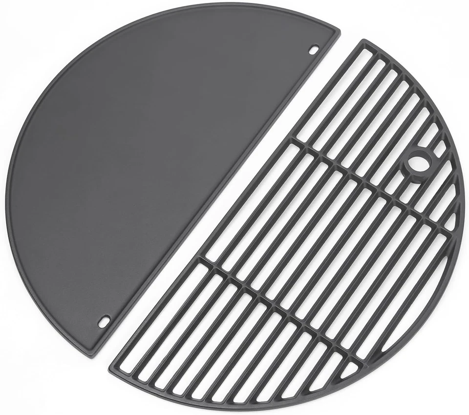 Rejilla de parrilla de hierro fundido de 19,5" de doble superficie para una experiencia de parrilla perfecta Foto 3 de 4