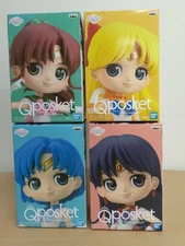 BANDAI Sailor Moon Sailor Senshi 4-Piece QPOSKET Figure Set New