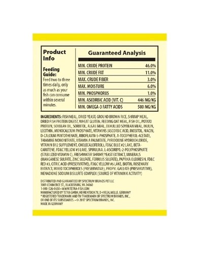 TetraMin Nutritionally Balanced Tropical Flake Food for Tropical Fish 7.06 Ounce - Picture 2 of 8