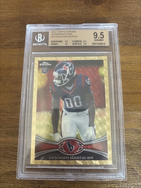 2012 Topps Chrome Keshawn Martin Rookie Superfractor 1/1 BGS 9.5